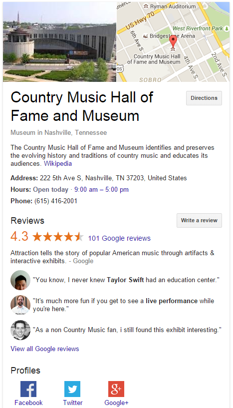 Google Business pages